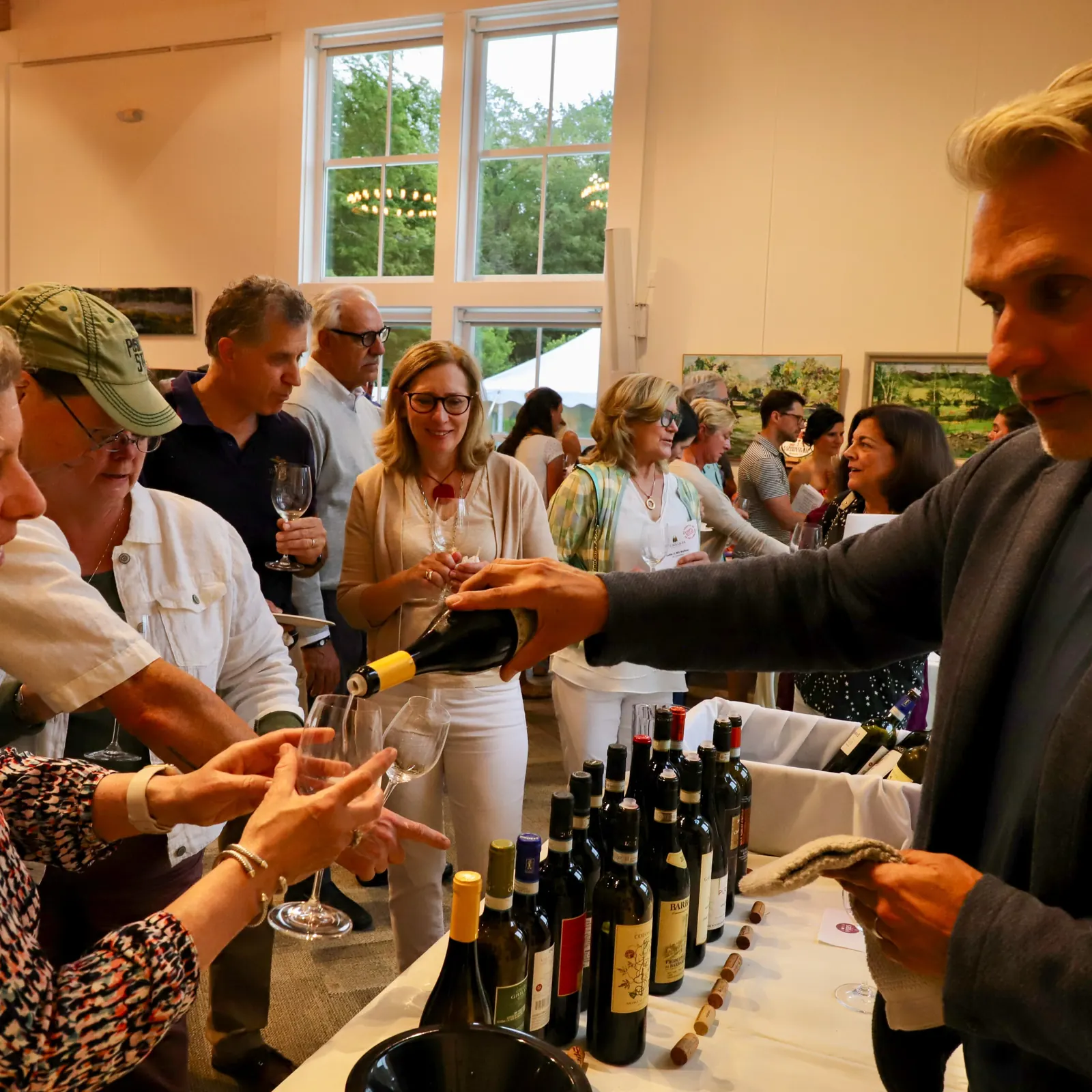 Wine tasting at the festival